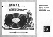 Dual 1015 F Bedienungsanleitung