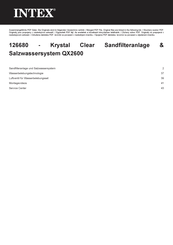 Intex Krystal Clear QX2600 Benutzerhandbuch