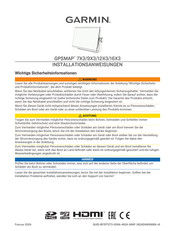 Garmin GPSMAP 7X3 Installationsanweisungen
