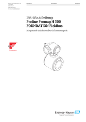Endress+Hauser Proline Promag H 300 Betriebsanleitung
