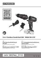 Parkside PKGA 20-Li C2 Originalbetriebsanleitung
