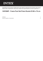 Intex Frame Pool Set Rondo Benutzerhandbuch