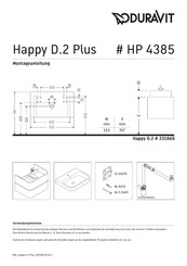 Duravit Happy D.2 Plus HP 4385 Montageanleitung