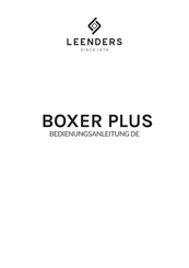 Leenders BOXER PLUS Bedienungsanleitung