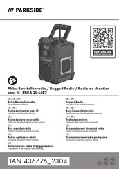 Parkside PBRA 20-Li B2 Originalbetriebsanleitung