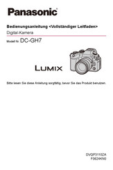 Panasonic Lumix DC-GH7 Bedienungsanleitung