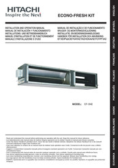 Hitachi ECONO-FRESH KIT EF-5NE Installations- Und Betriebshandbuch