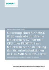 Siemens SIMATIC S7 400 Applikationsbeschreibung