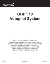 Garmin GHP-10 Nachtrag Zur Installationsanleitung