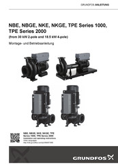Grundfos TPE 1000 Serie Montage- Und Betriebsanleitung