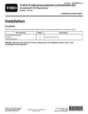 Toro Grandstand HD 161-3471 Installationsanweisungen
