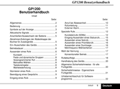 Motorola GP1200 Benutzerhandbuch