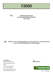comarme F2000 Bedienungsanleitung