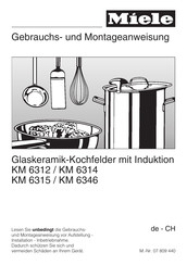 Miele KM 6312 Gebrauchs- Und Montageanweisung