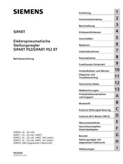 Siemens SIPART PS2 Betriebsanleitung