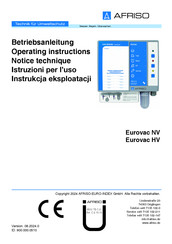 AFRISO Eurovac NV Betriebsanleitung