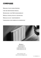 Cordivari VNT4000 Design Run Bedienungs- Und Wartungshandbuch