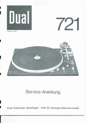 Dual 721 Serviceanleitung