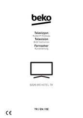 Beko B32K 690 HOTEL TV Kurzanleitung