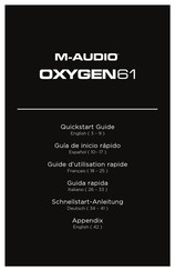 M-Audio Oxygen 61 MK V Schnellstartanleitung