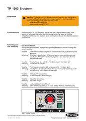 Fronius TransPocket 1500 TIG Funktionen