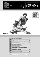 Scheppach HM254 Original Bedienungsanleitung