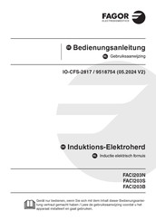 Fagor FACI203N Bedienungsanleitung