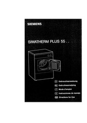 Siemens SIWATHERM PLUS 55 Gebrauchsanweisung