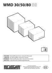 CUOGHI WMD 80 EG Bedienungsanleitung