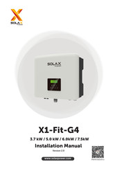 Solax Power X1-Fit-G4 3.7 kW Bedienungsanleitung