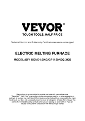 Vevor GF1150ND1-3KG Bedienungsanleitung