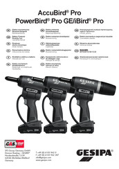 Gesipa PowerBird Pro Betriebsanleitung