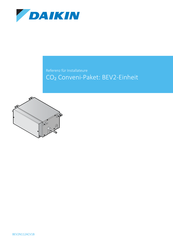 Daikin BEV2-Einheit Referenz Für Installateure