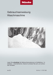 Miele WWG 660 WPS Gebrauchsanweisung