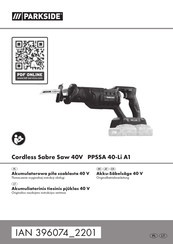 Parkside PPSSA 40-Li A1 Originalbetriebsanleitung