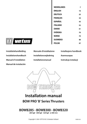 Vetus BOW PRO BOWB285 Installationshandbuch