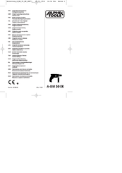 Alpha tools A-BM 50 EK Originalbetriebsanleitung