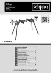 Scheppach UMF1600 Original Bedienungsanleitung