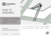 Palram CANOPIA AUTOMATIC VENT OPENER Montageanleitung