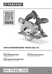 Parkside 373436 2104 Originalbetriebsanleitung