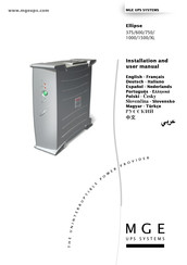 MGE UPS Systems Ellipse 750 Installations- Und Benutzerhandbuch