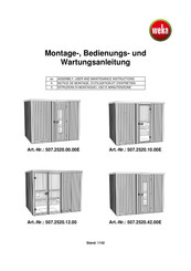 Weka 507.2520.00.00E Montage-, Bedienungs- Und Wartungsanleitung