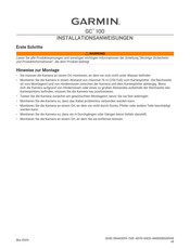 Garmin GC 100 Installationsanweisungen