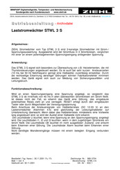 Ziehl STWL 3 S Betriebsanleitung