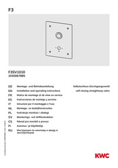 KWC F3SV1010 Montage- Und Betriebsanleitung