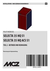 RED SELECTA 35 HQ S1 Installations- Und Gebrauchshandbuch