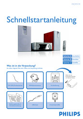 Philips MCM119 Schnellstartanleitung