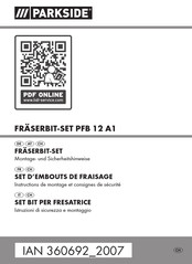 Parkside PFB 12 A1 Montage-Und Sicherheitshinweise