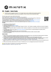 Mikrotik CRS518-16XS-2XQ-RM Kurzanleitung