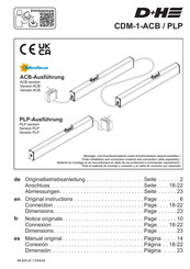 D+H CDM-1-PLP Originalbetriebsanleitung